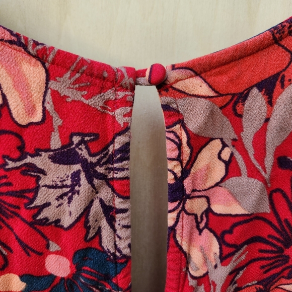 Free People Backyard Tank Top / Floral Tunic - Size Medium - Picture 11 of 12